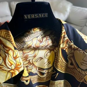 Versace xl men’s silk long sleeve button down.